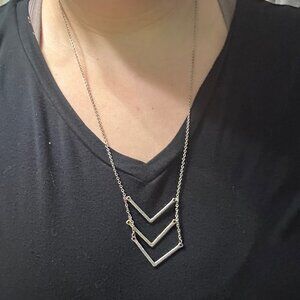 Gold + Silver Arrow Necklace